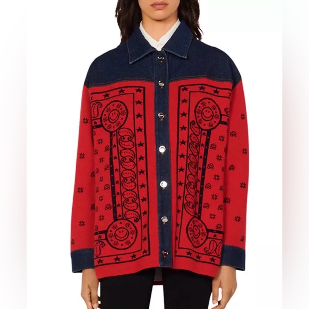Jay Mixed Media Bandana Jacket size 1